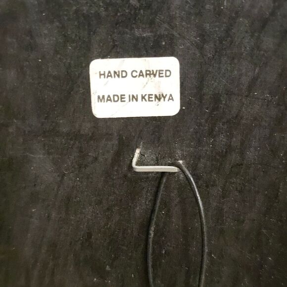 Vintage African Wooden Tribal Mask Handcarved Handpainted In Kenya - Picture 5 of 8